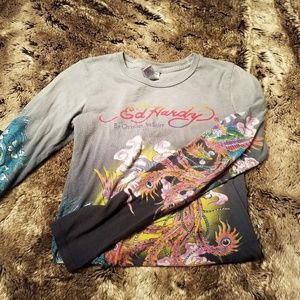 Vintage Ed Hardy long sleeve tee